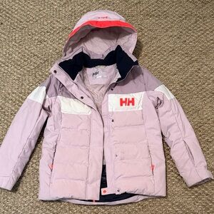 Helly Hansen Girls' Light Pink Puffer Ski/ snow coat